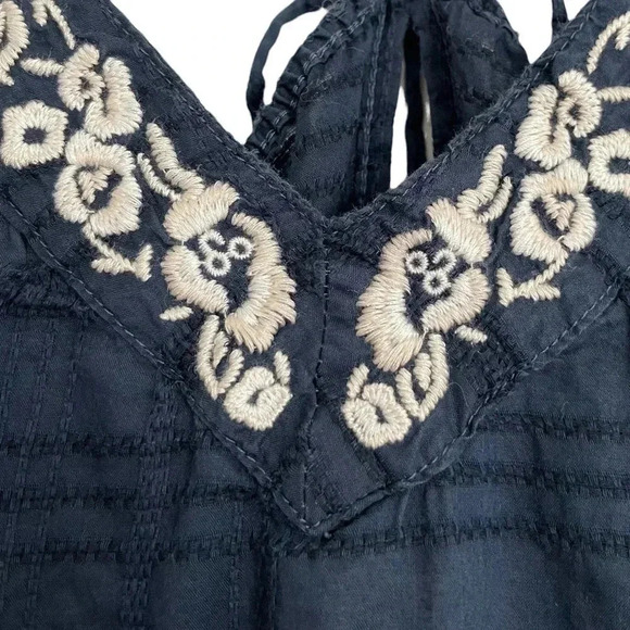 Gilly Hicks Navy Embroidered Romper - Picture 3 of 4